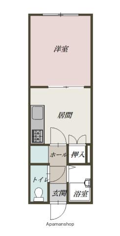 大雪旭川館TOYOOKA(1DK/2階)の間取り写真