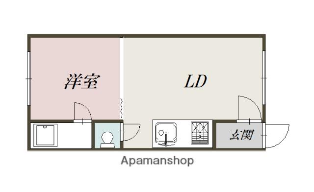 パルハイツⅠ(1LDK/2階)の間取り写真