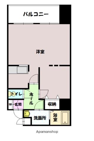 ノルテ1条通(ワンルーム/10階)の間取り写真