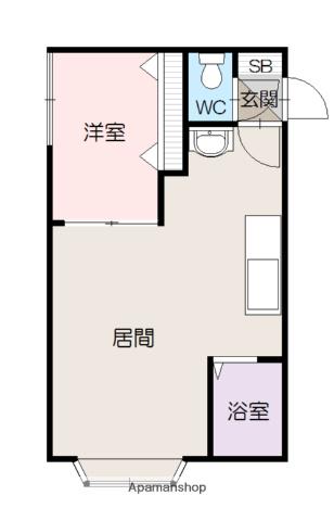マルシェ(1LDK/2階)の間取り写真