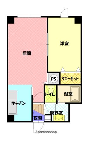 CASA LIBELTA(1LDK/2階)の間取り写真