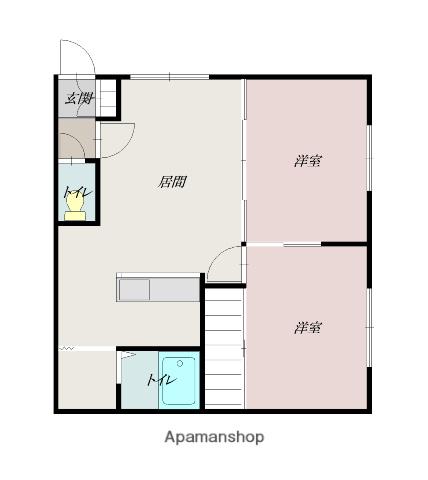 ワンダーハイツ95(2LDK/2階)の間取り写真