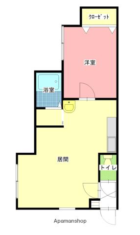 ハンドレッドヴィレッジC(1LDK/1階)の間取り写真