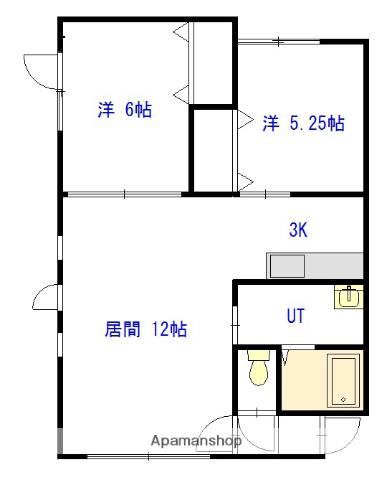 フレンズ3・1(2LDK/1階)の間取り写真