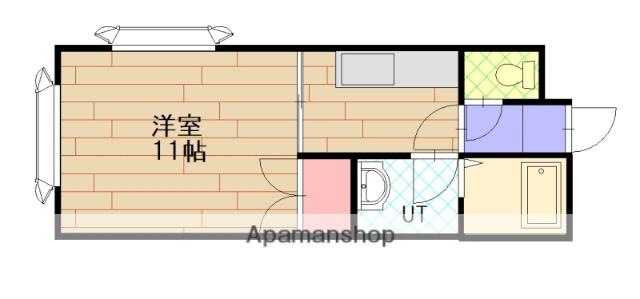 エデン東5条(ワンルーム/2階)の間取り写真