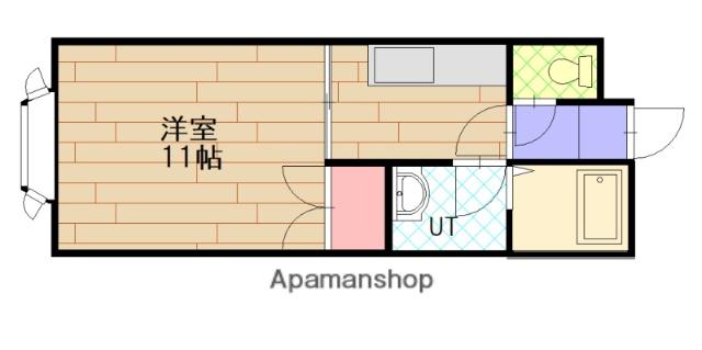 エデン東5条(ワンルーム/2階)の間取り写真