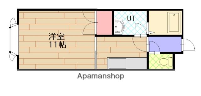 エデン東5条(ワンルーム/2階)の間取り写真