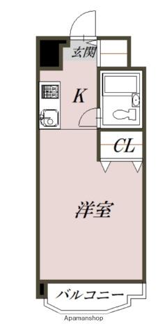 メゾン・ド・ノール(1K/5階)の間取り写真