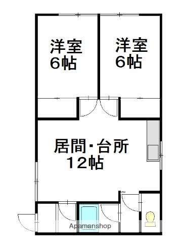 N&Kマンション(2LDK/1階)の間取り写真