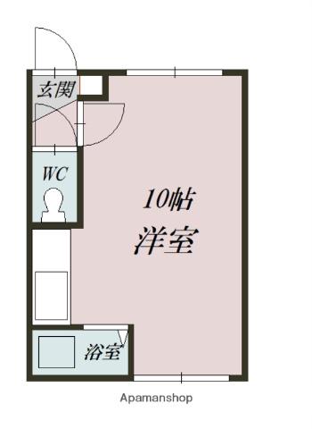 アルハンブラ(ワンルーム/1階)の間取り写真