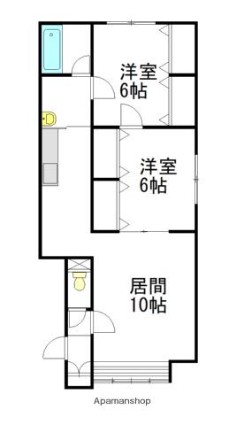 エクセレント8・3(2LDK/1階)の間取り写真