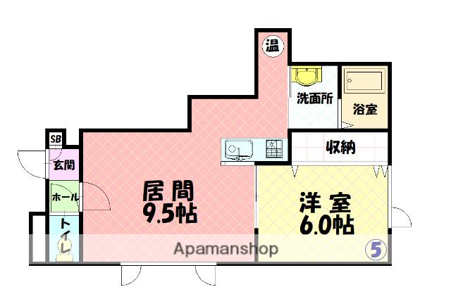 グランピア37(1LDK/1階)の間取り写真