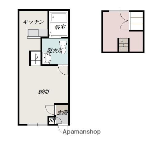 アサカコーポ(1LDK/2階)の間取り写真