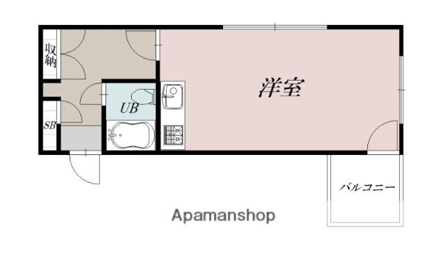 GRAND CASA(ワンルーム/3階)の間取り写真