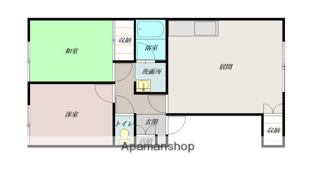 アルペジオ(2LDK/2階)の間取り写真