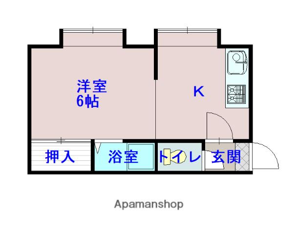 ル・ラージュ(1K/1階)の間取り写真