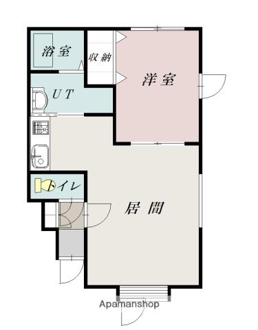 CECIL(1LDK/1階)の間取り写真
