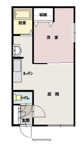 スプリングエンジェルⅡ(1LDK/2階)の間取り写真