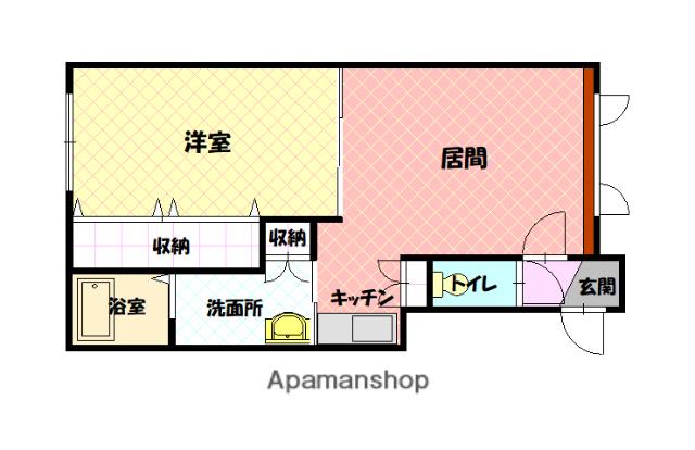 NOVA(1LDK/2階)の間取り写真