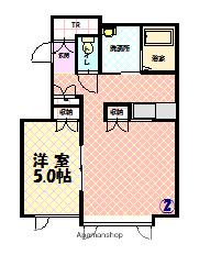 タウンズ7.19B(1LDK/1階)の間取り写真
