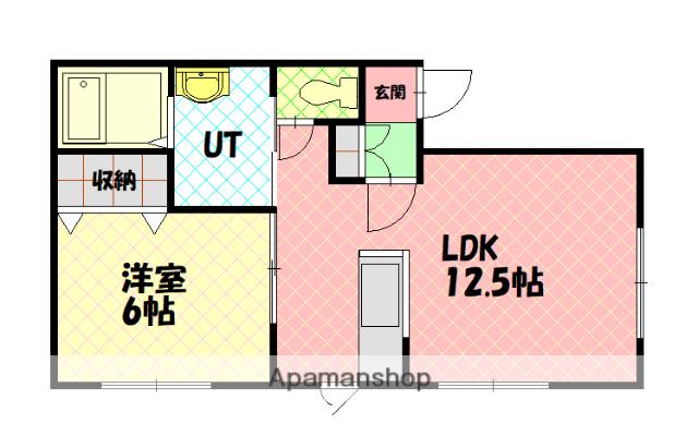RELACHE2(1LDK/2階)の間取り写真