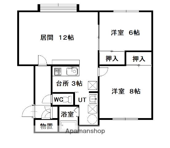 マルセラ(2LDK/1階)の間取り写真