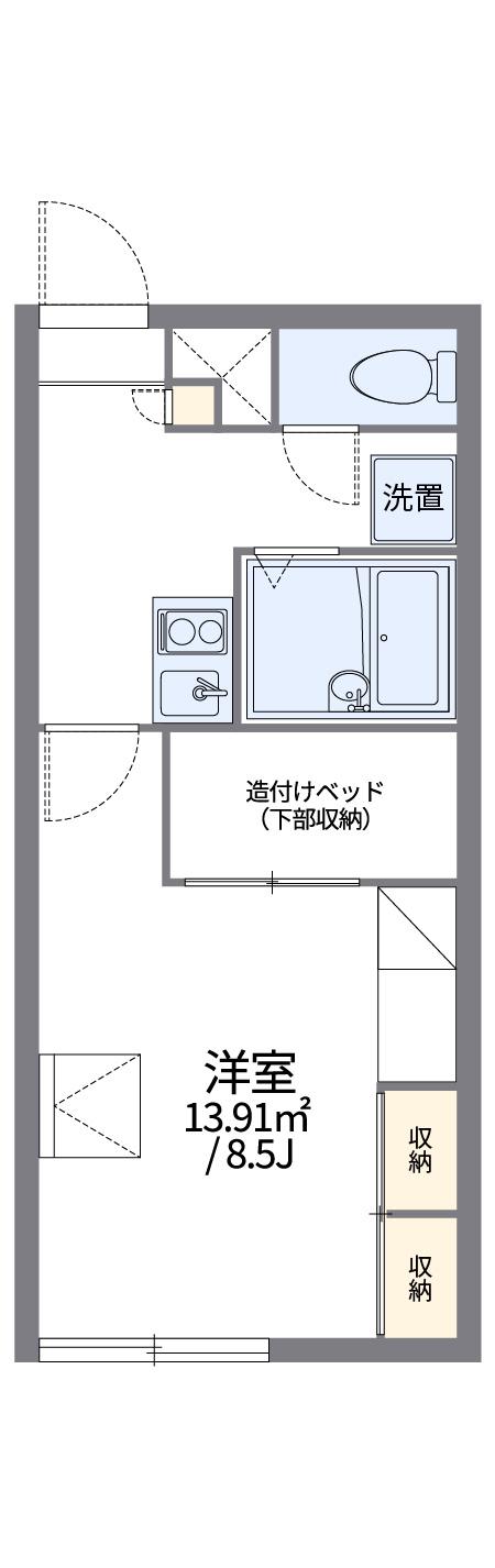 レオパレスYUTAKA(1K/2階)の間取り写真