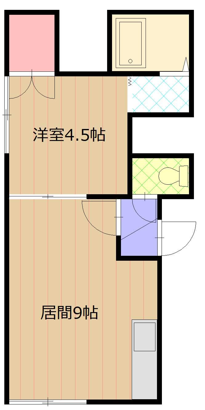 コーポAZ(1LDK/2階)の間取り写真