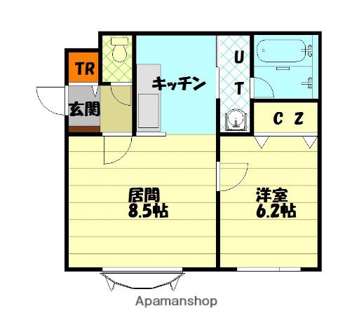 グレース近文B(1LDK/2階)の間取り写真