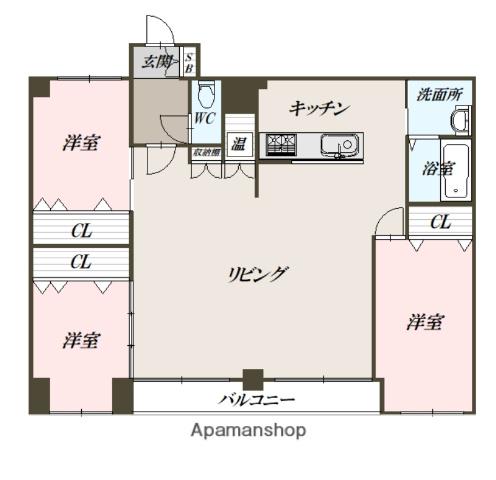 エステートコバックビル(3LDK/2階)の間取り写真