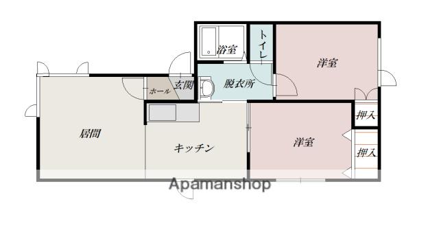 マスカレード(2LDK/1階)の間取り写真