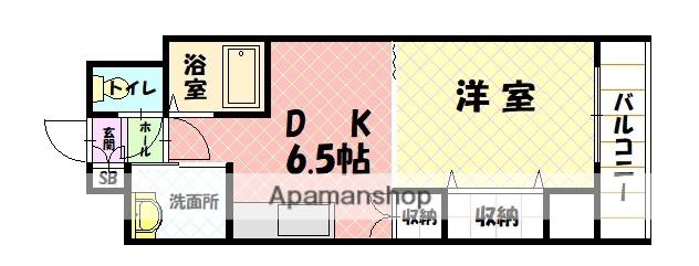 ビッグバーンズマンション旭川(1DK/8階)の間取り写真
