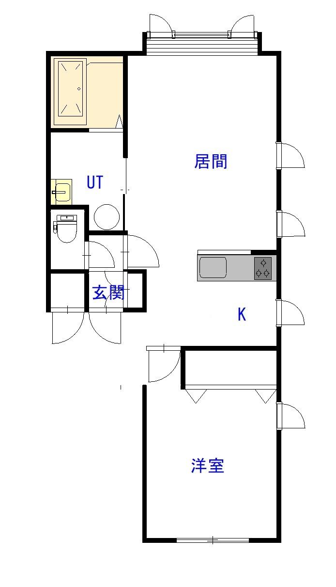 ベルコート永山3(1LDK/2階)の間取り写真