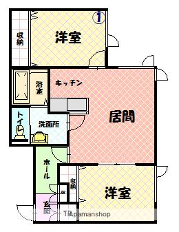 アルモニー(2LDK/2階)の間取り写真
