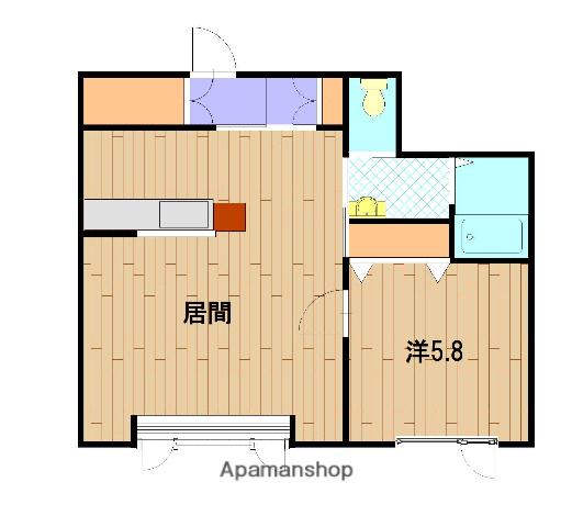 ライフ春光(1LDK/1階)の間取り写真