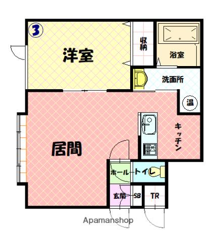 NOK HUUK(1LDK/2階)の間取り写真