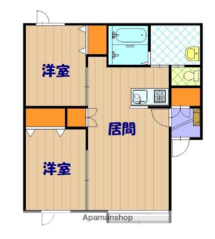 アルト31(2LDK/1階)の間取り写真
