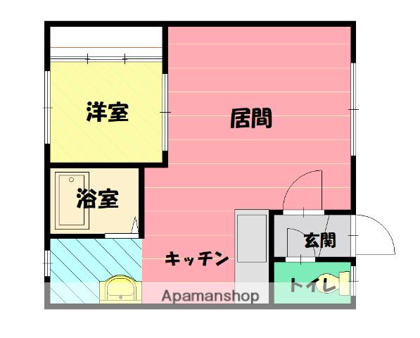 旭川シティーコート(1LDK/2階)の間取り写真