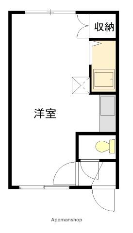 アイビー旭医前(ワンルーム/2階)の間取り写真