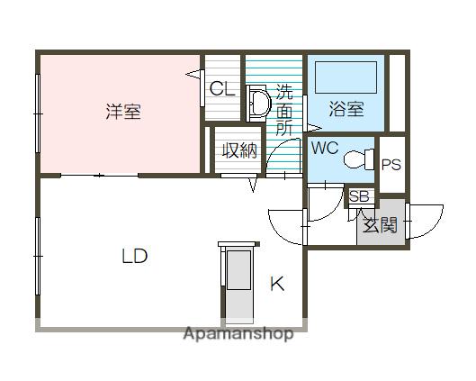 ステラガーデン(1LDK/1階)の間取り写真