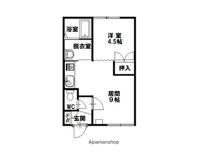 ロイヤルシャトレ(1LDK/2階)の間取り写真