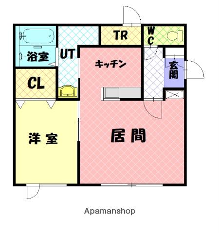 LOCO(1LDK/2階)の間取り写真
