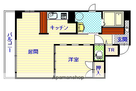 石北本線 旭川四条駅 徒歩7分 5階建 築19年(1LDK/5階)の間取り写真