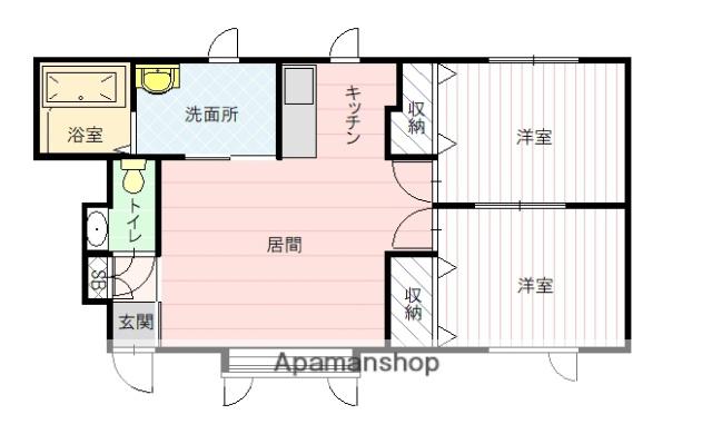 DIO Ⅰ(2LDK/1階)の間取り写真