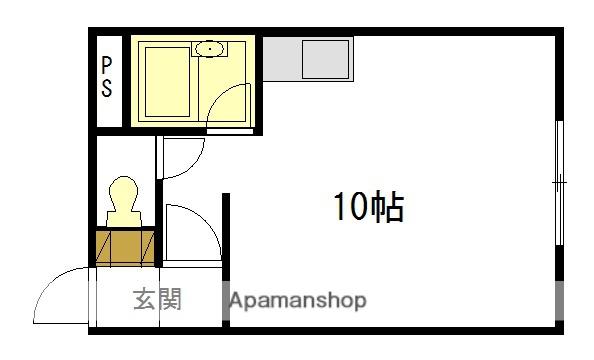 メゾン・ド・アーブルD(ワンルーム/1階)の間取り写真