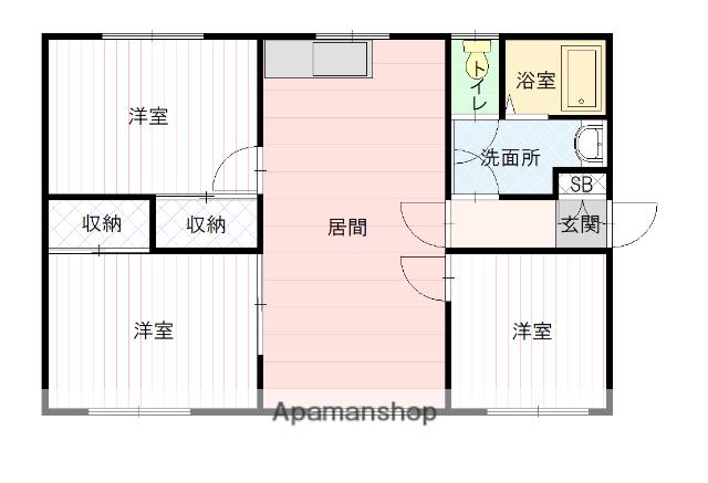 フォレストノ-ブ(3LDK/2階)の間取り写真