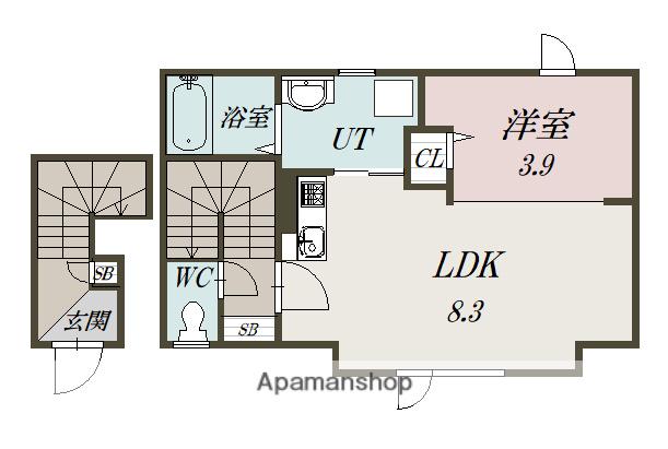 SMILE Ⅰ(1LDK/2階)の間取り写真