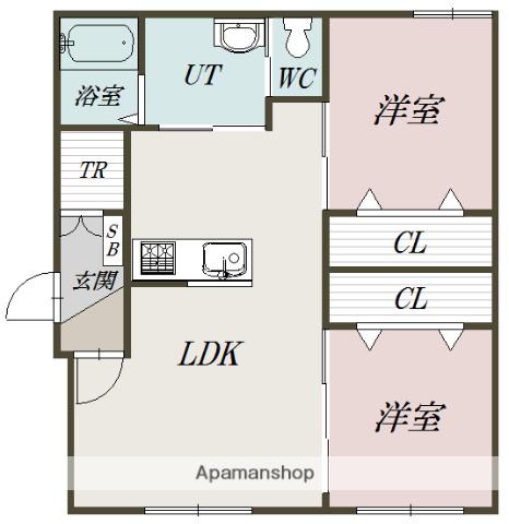 ARCE Ⅰ(2LDK/1階)の間取り写真