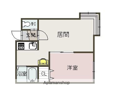 エスパニア名寄Ⅰ(1LDK/1階)の間取り写真