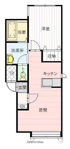 ビバーチェ(1LDK/1階)の間取り写真